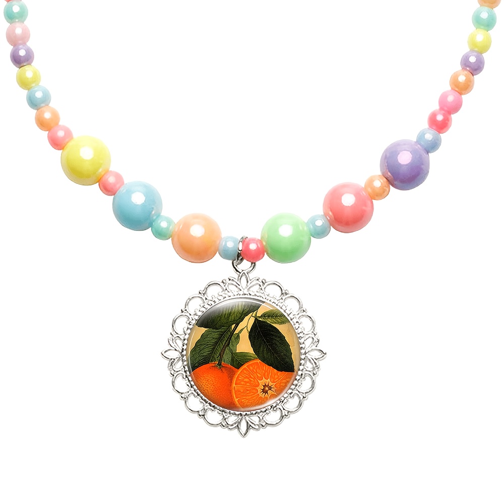 2pc Women's Vintage Illustration Necklace & Bracelet Set, Gift for Her